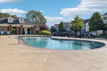 Swimming pool with sundeck